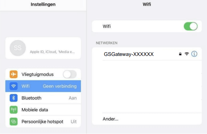 Wi-Fi netwerk selecteren